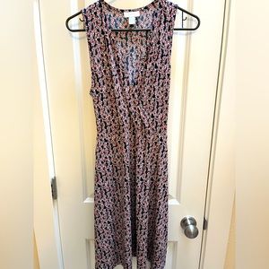 Loft XS faux wrap dress